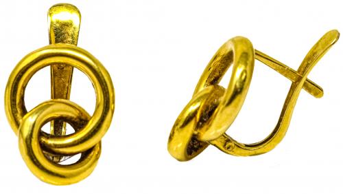 PENDIENTES ARGOLLAS ENTRELAZADAS