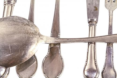 CUBERTERIA DE PLATA DEL PRIMER TERCIO DEL S.XX