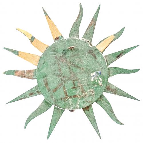 "SOL" DE MADERA TALLADA Y SOBREDORADA