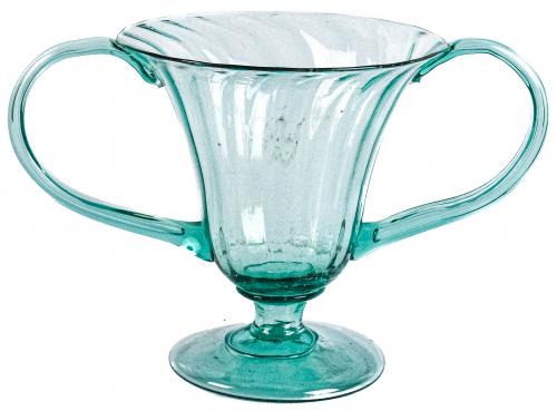 COPA DE CRISTAL SOPLADO DE MEDIADOS DE SIGLO XX