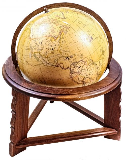 GRAN GLOBO TERRÁQUEO DE MEDIADOS DEL S.XX