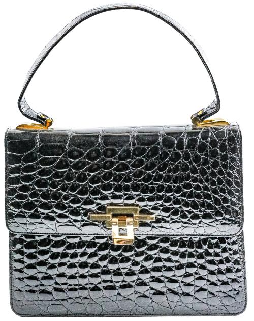 BOLSO DE COCODRILO AÑOS 60