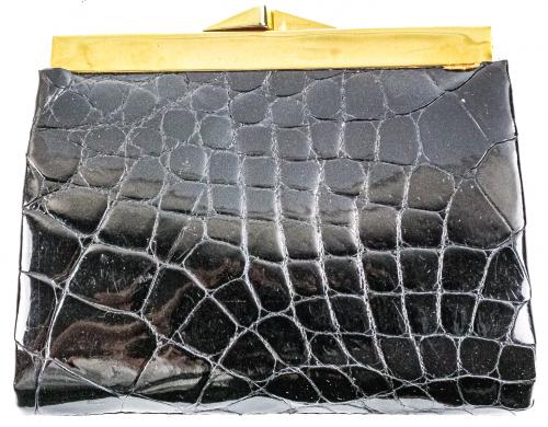 BOLSO DE COCODRILO AÑOS 60