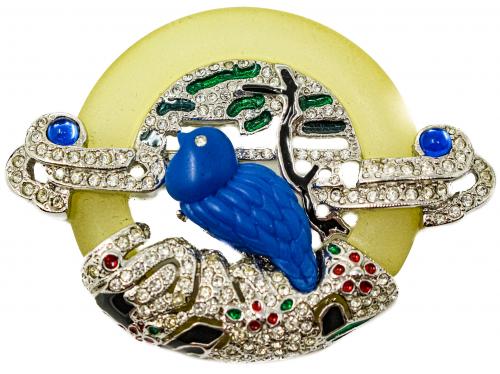 BROCHE DE BISUTERÍA ESTILO ART DECÓ