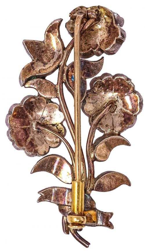 BROCHE CON DIAMANTES DEL S.XIX