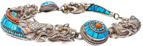 GARGANTILLA ORIENTAL CON DRAGONES