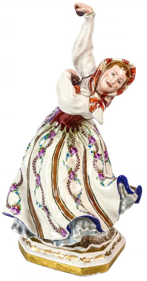 FIGURA DE PORCELANA DE MEDIADOS DE SIGLO XX