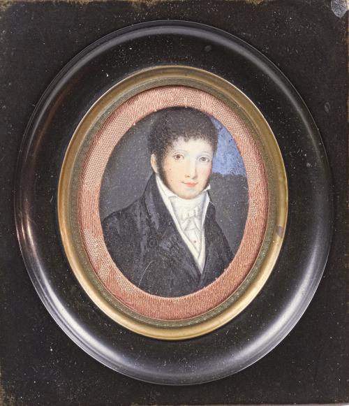 MINIATURA ENMARCADA  DEL SIGLO XIX