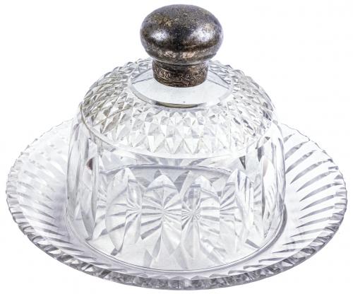 QUESERA DE CRISTAL DE LOS AÑOS 40