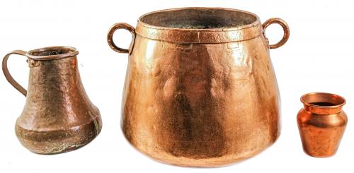 LOTE VARIADO DE PIEZAS DE COBRE DEL PRIMER TERCIO S.XX