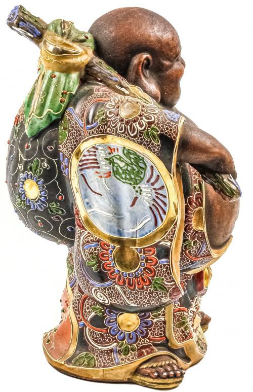 FIGURA EN PORCELANA SATSUMA DEL PRIMER TERCIO DEL S.XX
