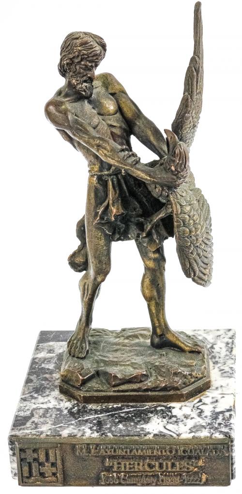 FIGURA DE BRONCE PATINADO