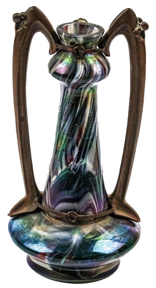 JARRÓN ART NOUVEAU FRANCÉS CIRCA 1900