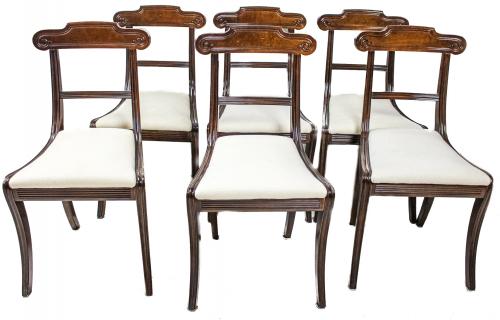 SEIS SILLAS DE ESTILO INGLES DEL ÚLTIMO CUARTO DEL S.XX