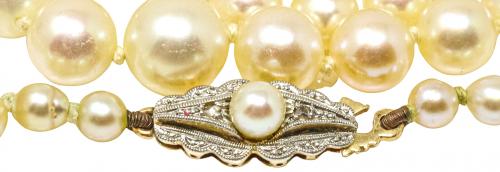 COLLAR DE PERLAS DE PPS. DEL S.XX