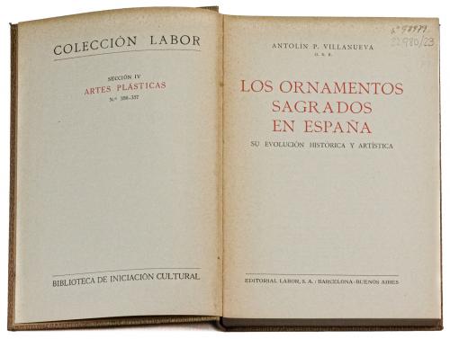 "LOS ORNAMENTOS SAGRADOS EN ESPAÑA"