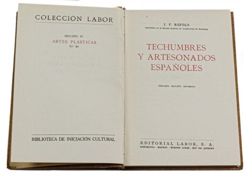 "TECHUMBRES Y ARTESONADOS ESPAÑOLES"