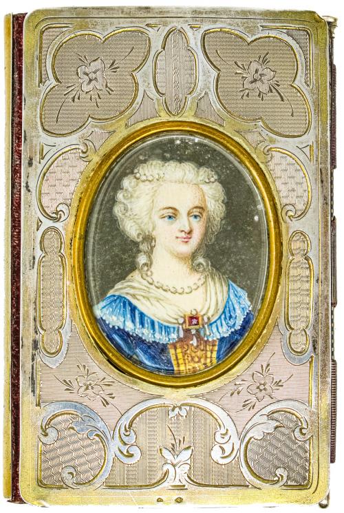 AGENDA CON MINIATURA DEL S.XIX