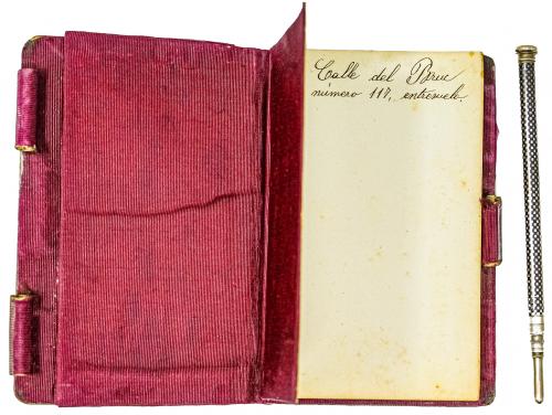 AGENDA CON MINIATURA DEL S.XIX