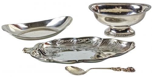 LOTE VARIADO EN PLATA DEL ÚLTIMO CUARTO DEL S.XX