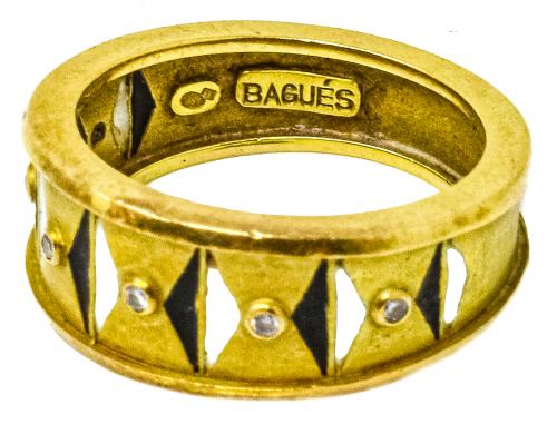 ANILLO DE BAGUES CON ESMALTES