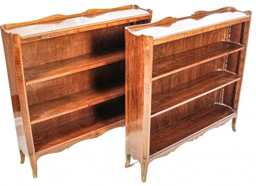 PAREJA DE PEQUEÑAS LIBRERIAS DE PASILLO