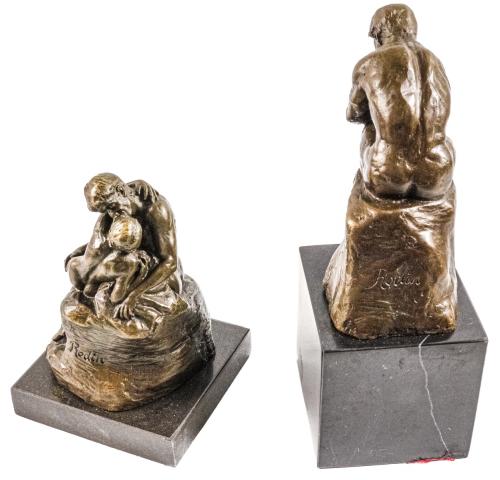 DOS FIGURAS EN BRONCE DEL ÚLTIMO CUARTO DEL S.XX