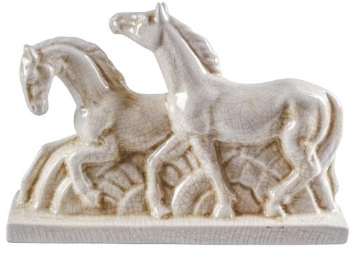 FIGURA EN CERÁMICA ESMALTADA ESTILO ART DECÓ
