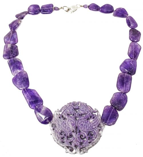 COLLAR GARGANTILLA CON AMATISTA