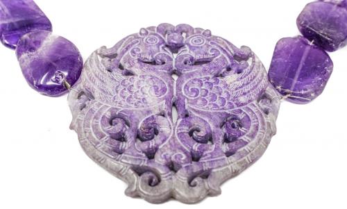 COLLAR GARGANTILLA CON AMATISTA