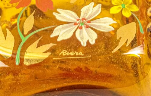 BOTELLA CRISTAL SOPLADO  "RIERA"
