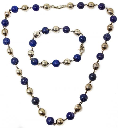 COLLAR Y PULSERA DE LAPISLÁZULI