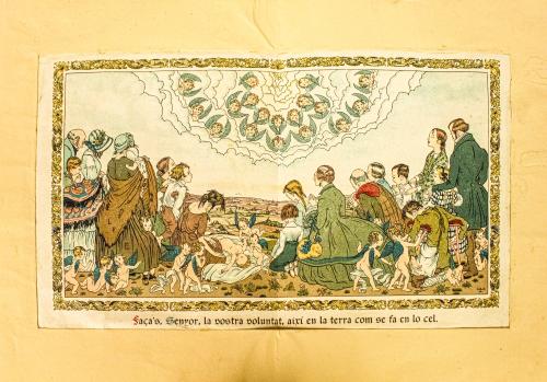 "PADRE NUESTRO" ILUSTRADO DE LOS AÑOS 30