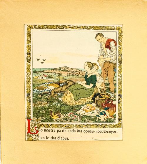 "PADRE NUESTRO" ILUSTRADO DE LOS AÑOS 30
