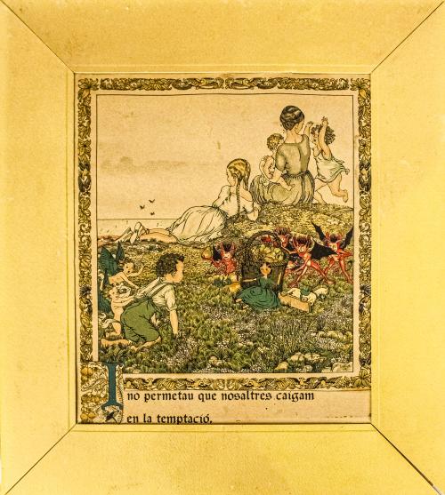"PADRE NUESTRO" ILUSTRADO DE LOS AÑOS 30