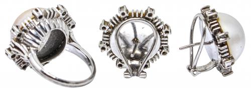 CONJUNTO CON PERLA MABÉ DE LOS AÑOS 60