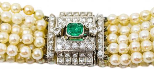 PULSERA DE PERLAS DE LOS AÑOS 40