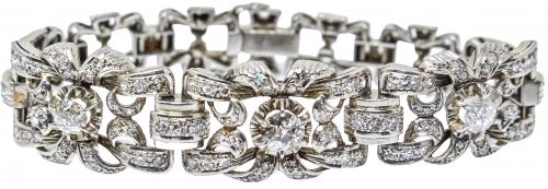 PULSERA DE DIAMANTES DE LOS AÑOS 40