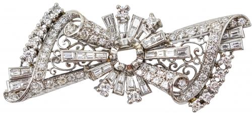 BROCHE CON DIAMANTES AÑOS 30-40