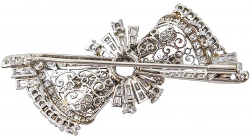 BROCHE CON DIAMANTES AÑOS 30-40