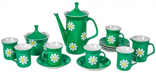 JUEGO DE CAFÉ EN PORCELANA DE LOS AÑOS 60