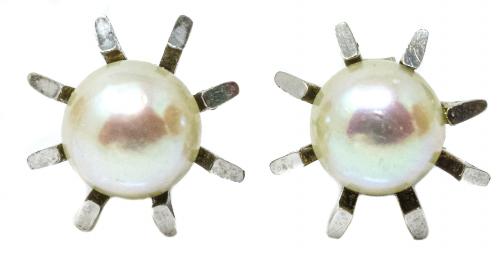 PENDIENTES CON PERLAS AÑOS 70
