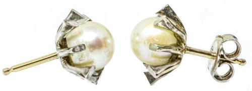 PENDIENTES CON PERLAS AÑOS 70