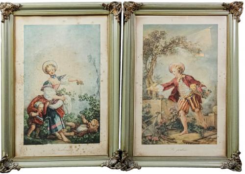 PAREJA DE LITOGRAFIAS DE PRINCIPIOS DE S. XX