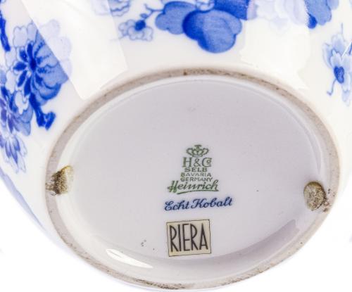 JARRÓN EN PORCELANA ALEMANA DEL ÚLTIMO CUARTO DEL S.XX