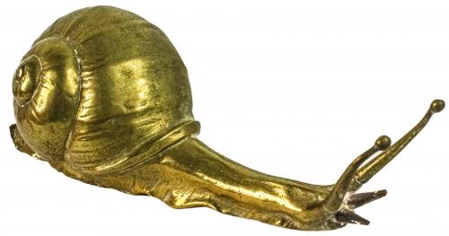 TRES CARACOLES DE BRONCE DE MEDIADOS DEL S.XX