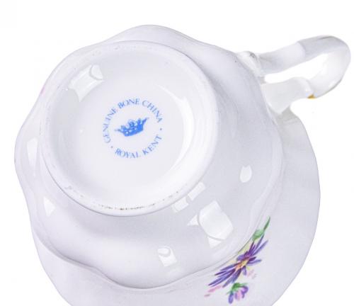 CONJUNTO DE 12 TAZAS EN PORCELANA INGLESA