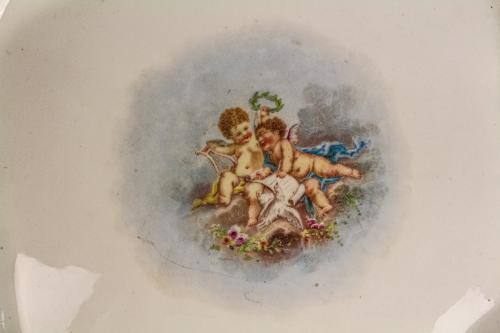 BANDEJA EN PORCELANA FRANCESA DE PRINCIPIOS DEL S.XX