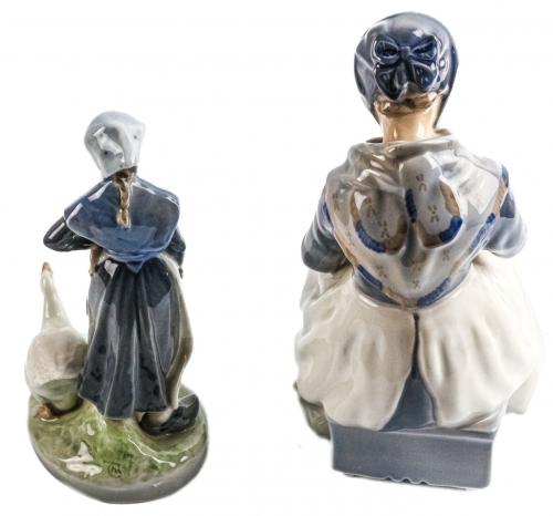 DOS FIGURAS EN PORCELANA "ROYAL COPENHAGUEN" 