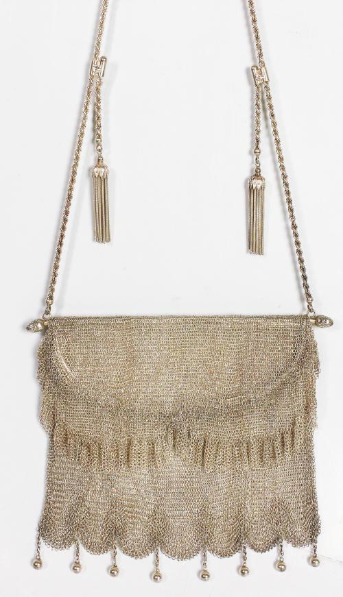 BOLSO DE MALLA EN PLATA DEL PRIMER TERCIO DEL S.XX